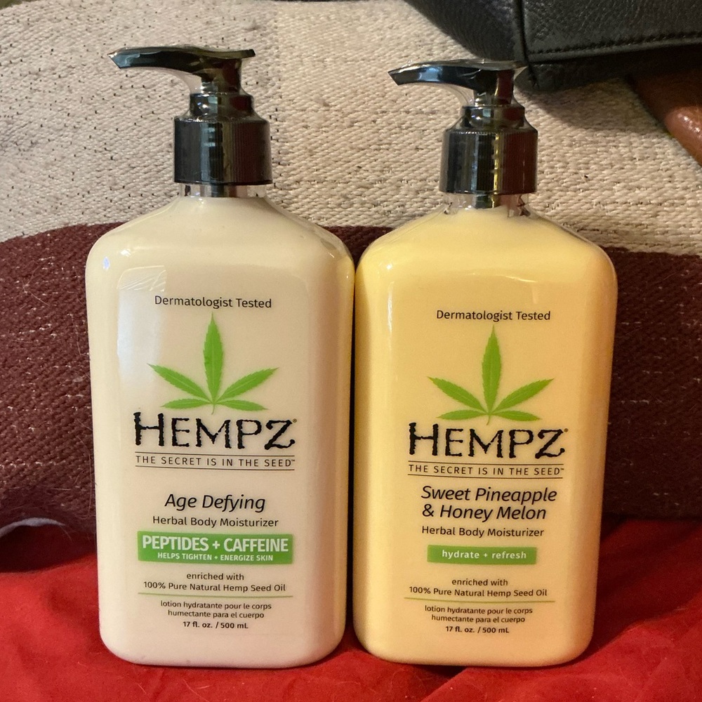 Set of 2 - Hempz Age Defying & Sweet Pineapple & Honey Melon Body Moisturizers